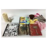 Notebooks, Journals, Knitted Cloths, Ribbon