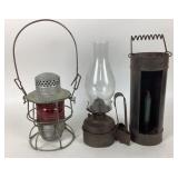 Metal Lanterns, Glass Oil Lamp, Candle Holder