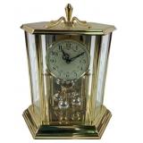 Elgin Quartz Anniversary Clock With Gold-Tone Case