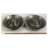 Chevrolet Rally Wheel Covers with Red Emblem