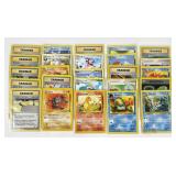 25 vintage Pokemon cards