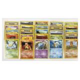 25 vintage Pokemon cards