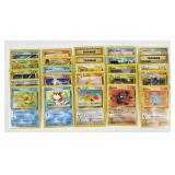 25 vintage Pokemon cards