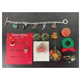 Christmas & Halloween Jewelry Brooch Pins,