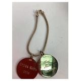 Engraved 1950s Gold Tone Charm Bracelet