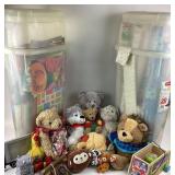 Teddy Bears, Plush Toys, Gift Wrap Rolls, Storage