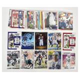 50 football inserts, rookies, star cards