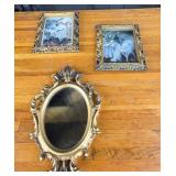 Ornate Framed Prints, Oval Mirror