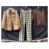 Paul Ressler Corduroy Jacket, Wright Plaid Pants,