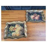 Home Essentials Floral Art in Ornate Frames