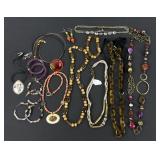 Costume Jewelry: J. Crew plastic link necklace,
