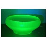 Antique 1920s Fenton Florentine Green Stretch