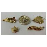 5 Vintage Brooch Pins