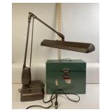 Metal Arm Lamp & Port A File Box