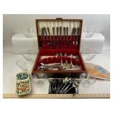 Community Silver Plate Flatware Set, Gerber Utensi