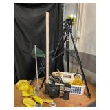 Velbon Tripod, Polaroid ProPack Camera, Yellow Tow