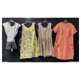Four Cotton Day Dresses and Aprons