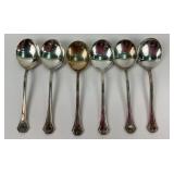 6 1930s Reed & Barton Pompeian Soup Spoons