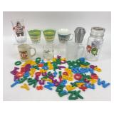Advertising Drinkware, Magnetic Letters and Number