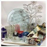 Decorative Glassware, Ceramics, Metal Wall Art +