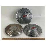 Three Pontiac Dog Dish Hubcaps