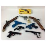 Toy Cap Gun Pistols and Flintlock Replicas