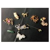 Costume Jewelry Pins: Roman leopard, missing