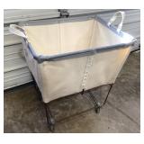 Steele Canvas Industrial Laundry Cart with Casters