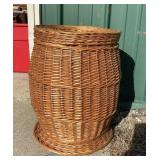 Wicker Laundry Hamper With Removable Lid
