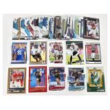 50 football inserts, rookies, star cards