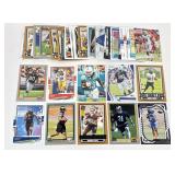 50 football inserts, rookies, star cards