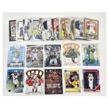 50 football inserts, rookies, star cards