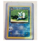 Pokemon vintage Dark Wartortle Card