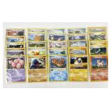 25 vintage Pokemon cards