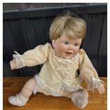 1990 MB Ceramic Doll With Blonde Hair