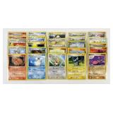 25 vintage Pokemon cards