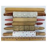 Rolling Pins: Ceramic Stamper, Solid Wood