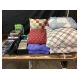 DVD Sets, Music Cassettes, Quilts, Pillow, Pinball