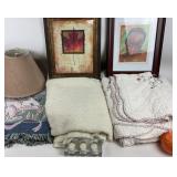 Framed Art, Blankets, Tapestry Throw, Lamp