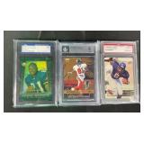 3 Graded Football Cards