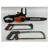 Worx WG305.1 Chainsaw, Stanley, Craftsman Hacksaws