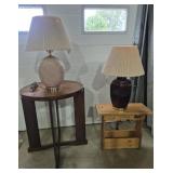 Round Wooden Side Table Featuring A Distinctive