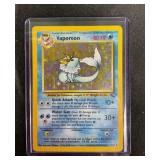 Pokemon Vintage Holographic Vaporeon Card