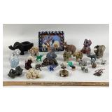 Elephant Figurines and Trinkets Group