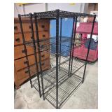 Metal Shelving Units (2) 14 in. X 36 in. X 55 in.