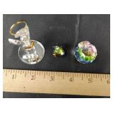 Iris Arc Crystal Apple, crystal clam with pearl
