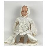 Effanbee Composition Baby Doll With Gown