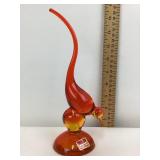 Viking Handmade Art Glass Bird Sculpture