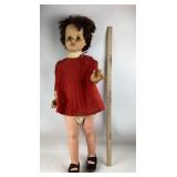 Composition Doll with Red Dress and Sleep Eyes