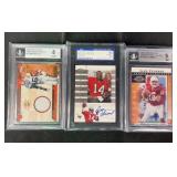 3 Graded Football Cards